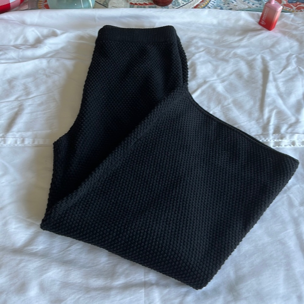 Current Tera Size S Black Knit Pants. Flare Style At Bottom - Picture 1 of 4